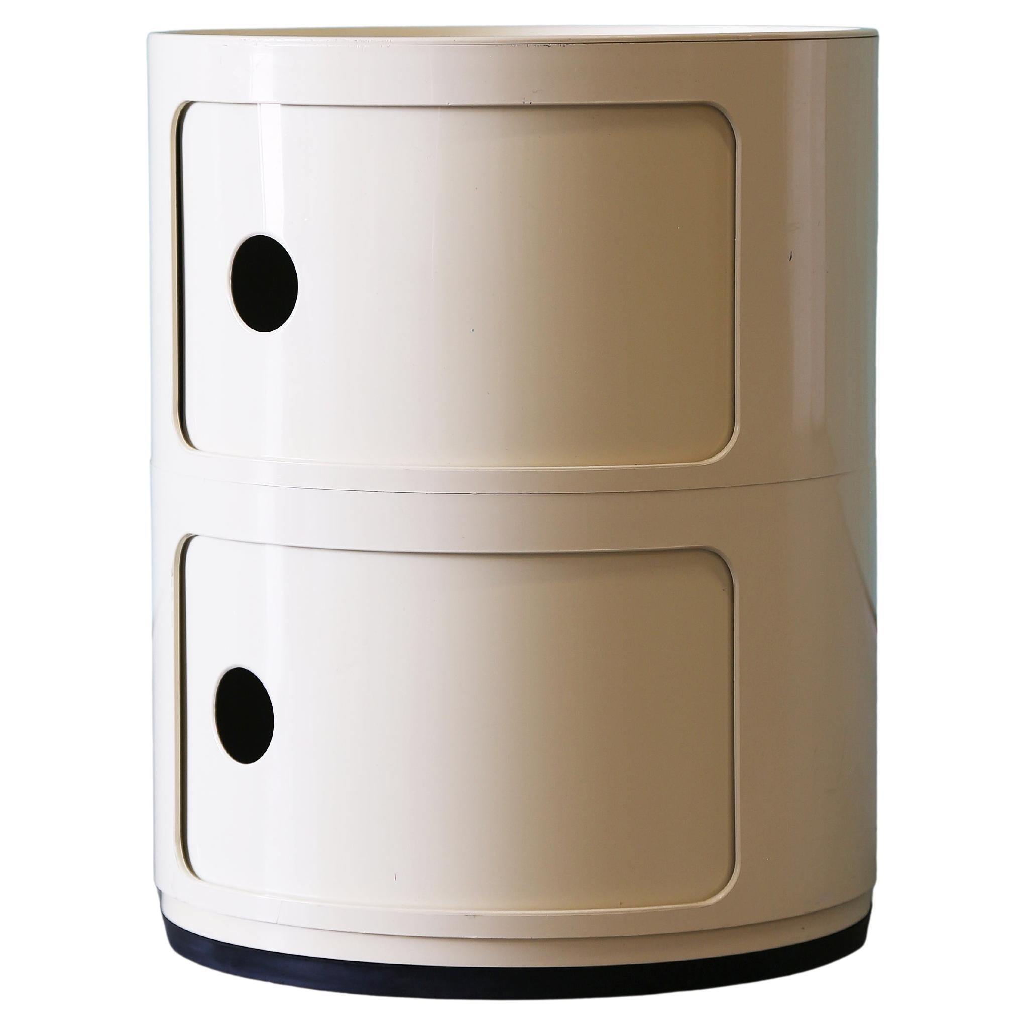 Kartell Italy Componibili, armoires de rangement modernes à 2 niveaux des années 1970 par Anna Castelli