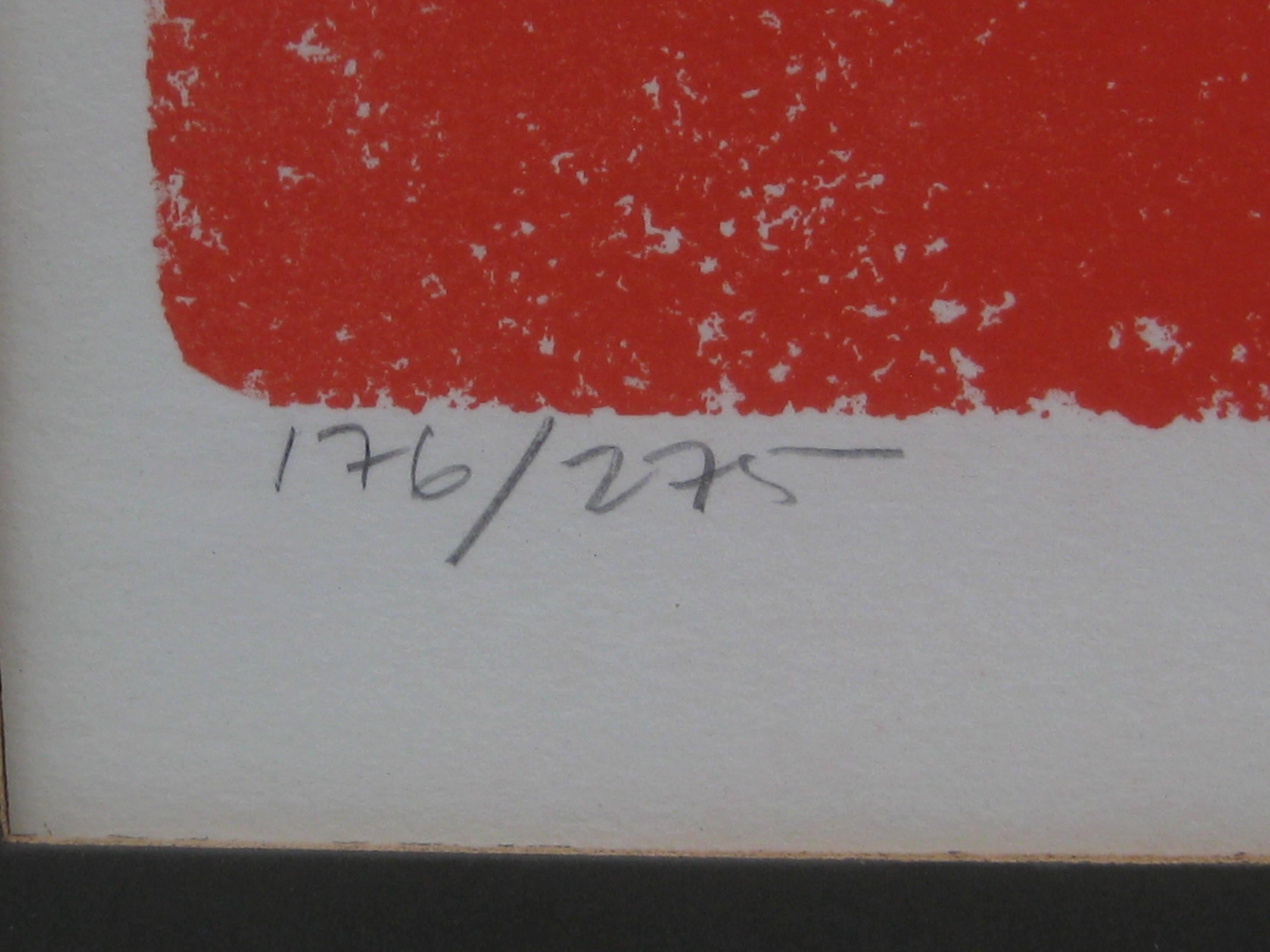 1970's Keith Llewellyn De Carlo Abstract Bull Lithograph Print Signed/Numbered For Sale 3