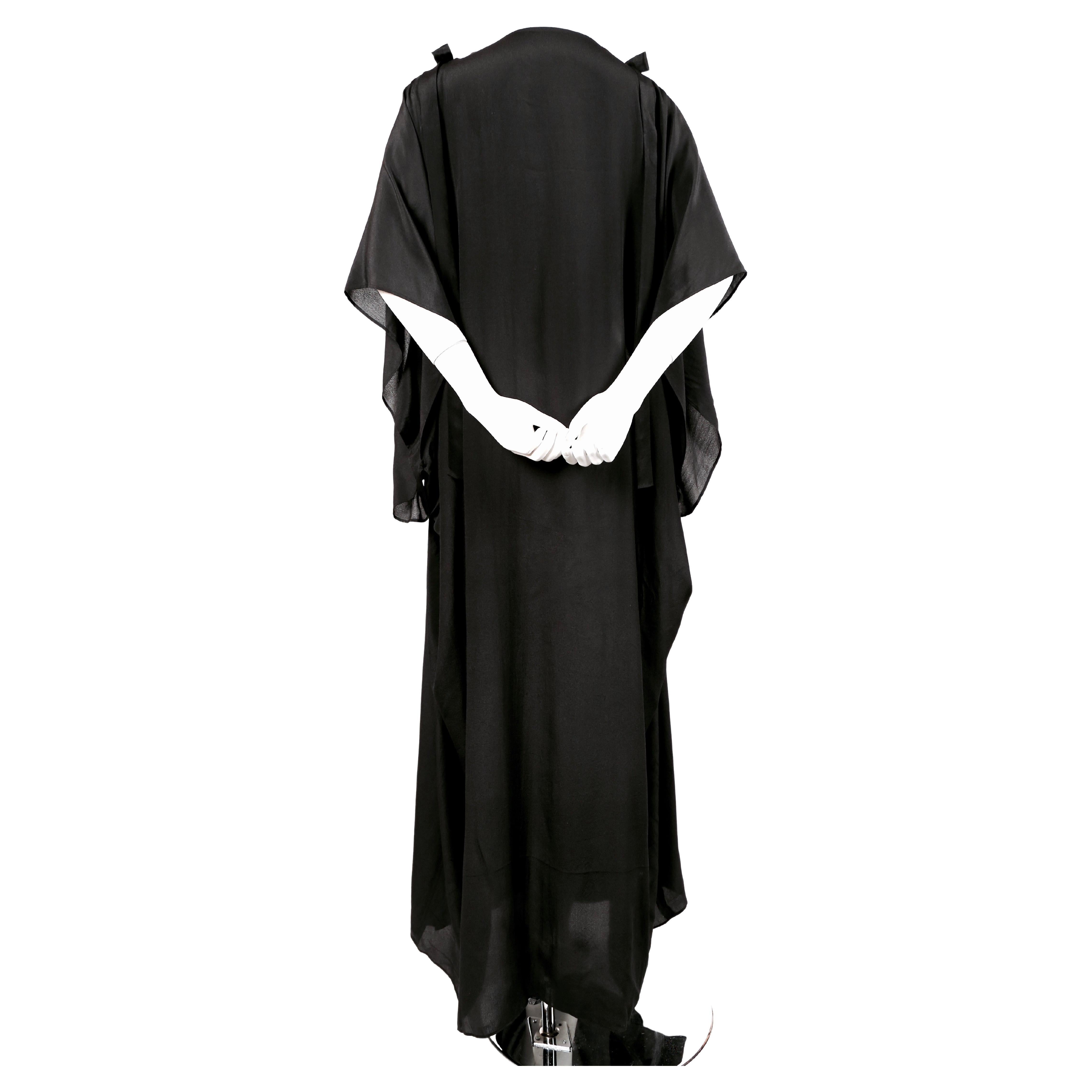 Vestido de seda negro con frunces KENZO JAP de los años 70 en Excelente estado para la venta en San Fransisco, CA