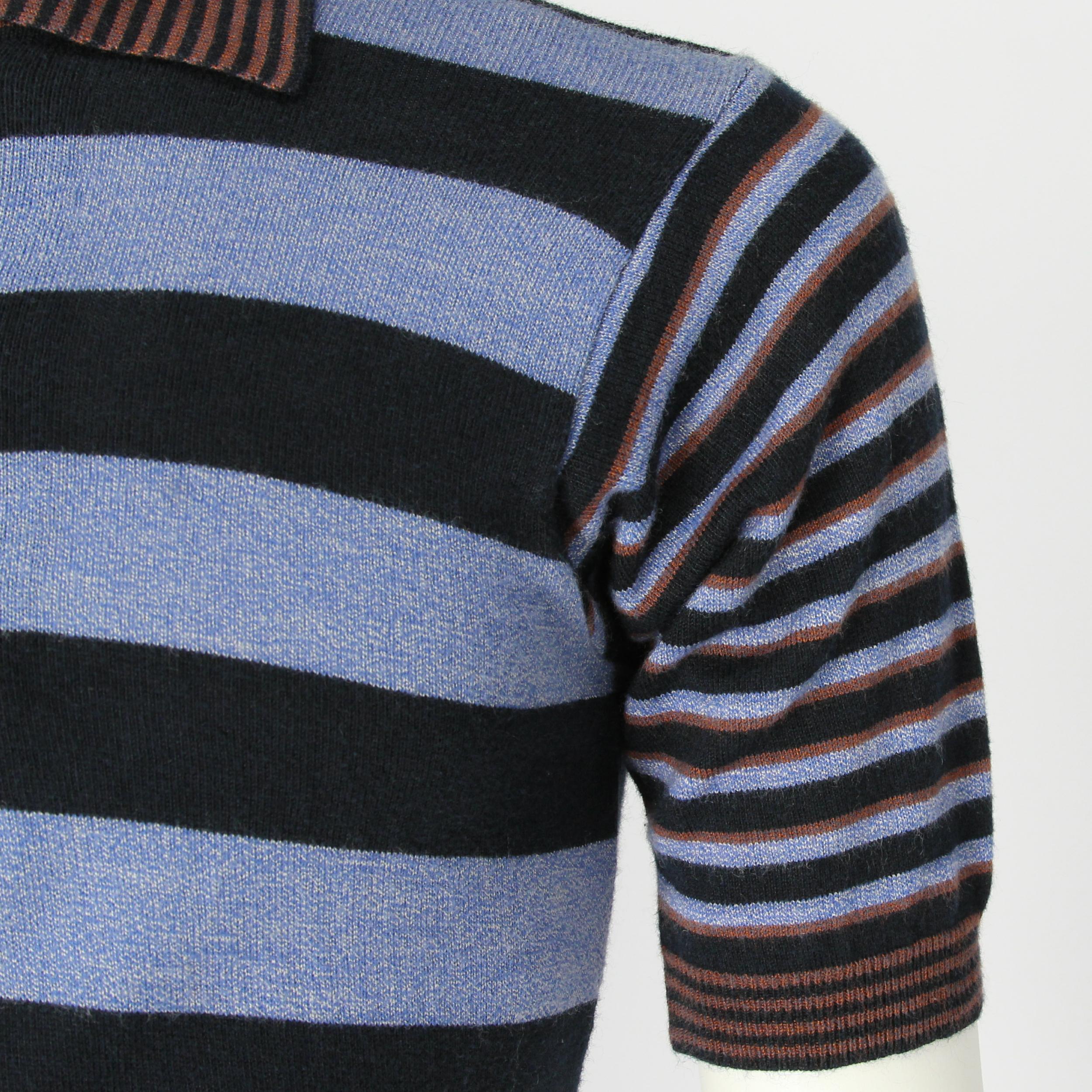 1970s Kenzo Striped Polo T-shirt In Excellent Condition In Lugo (RA), IT
