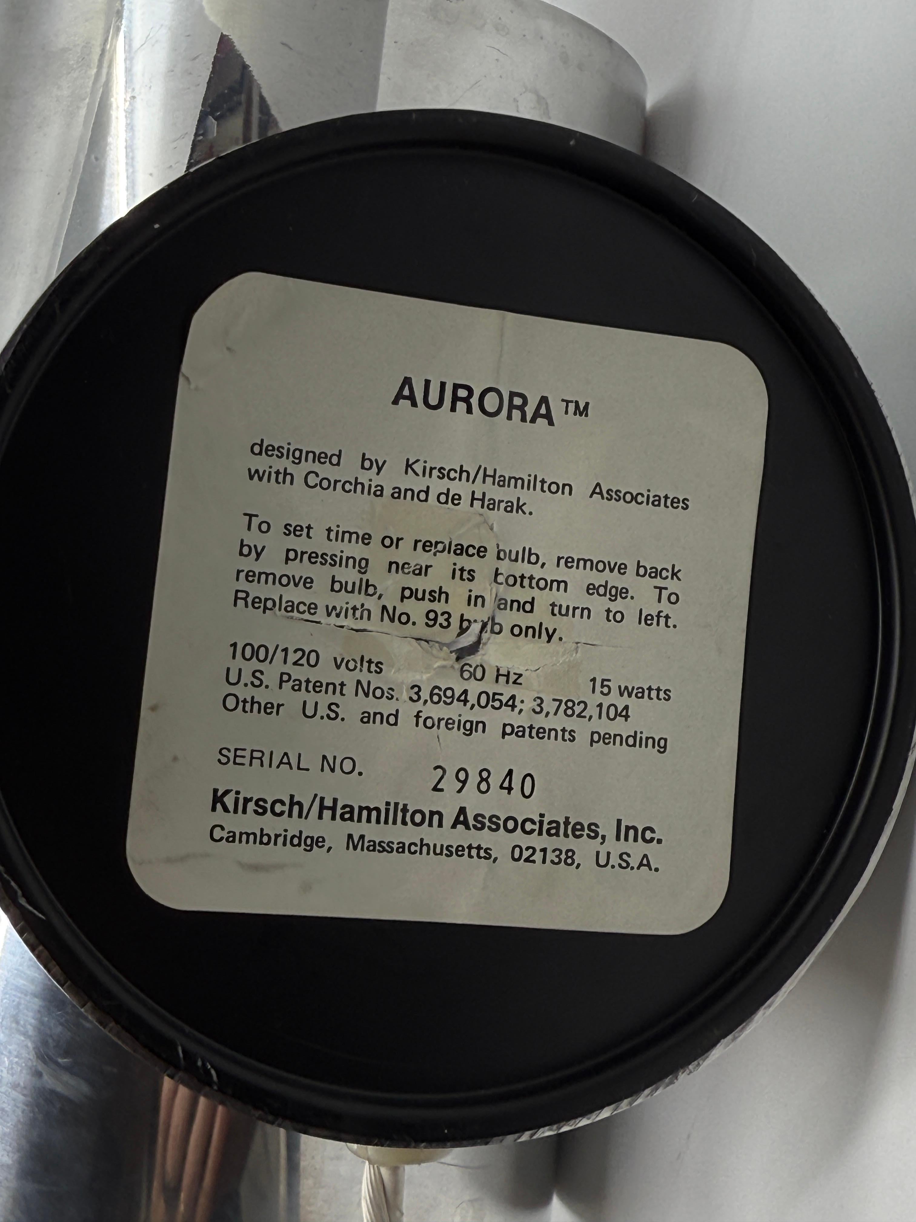 1970’s Kirsch Hamilton Aurora Clock Restored 6