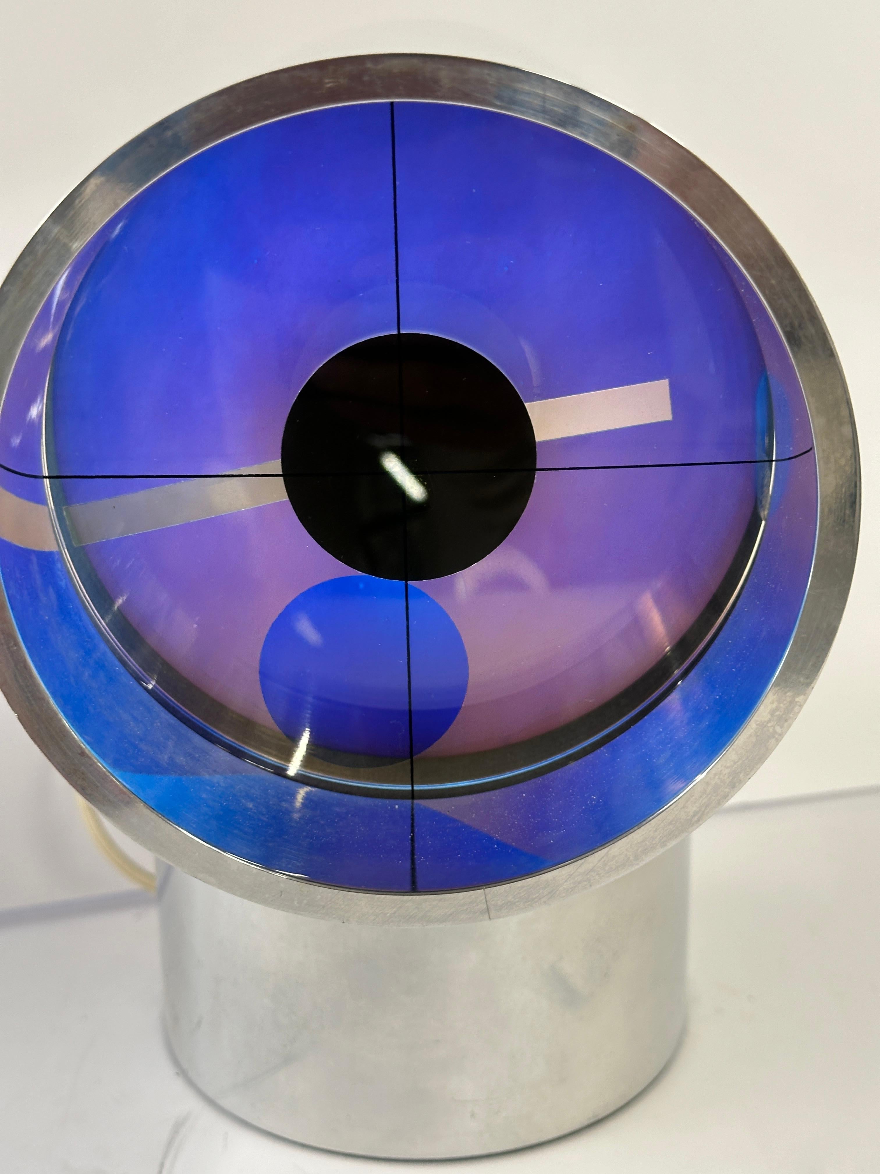 A vintage 1970s Aurora clock. These stunning clocks are in the collection of the Museum of Modern Art MOMA in NY. Developed in the 1970s by a NASA engineer and an architect these stunners were first produced by Rathcon and later for mass production