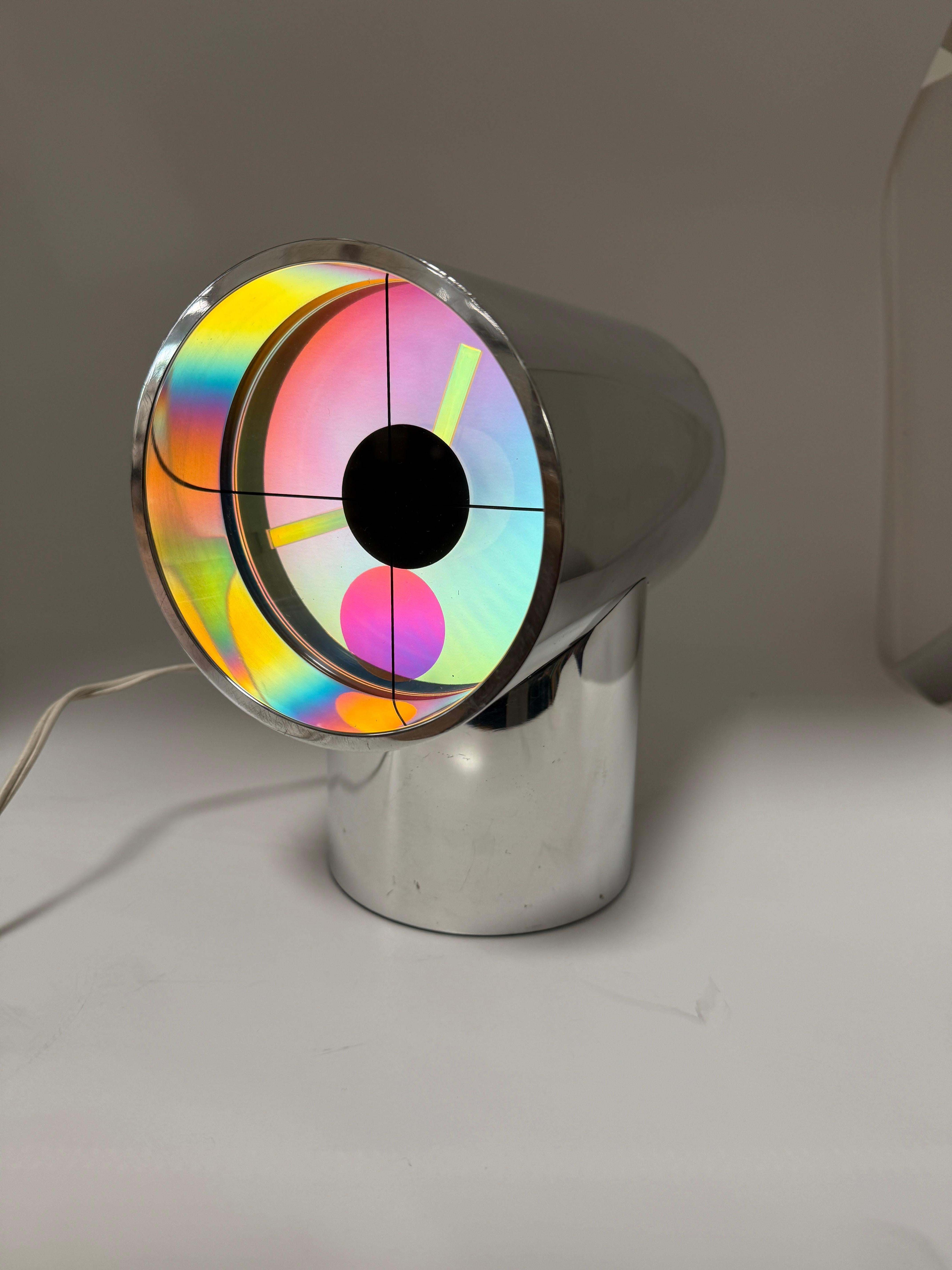 A vintage 1970s Aurora clock. These stunning clocks are in the collection of the Museum of Modern Art MOMA in NY. Developed in the 1970s by a NASA engineer and an architect these stunners were first produced by Rathcon and later for mass production