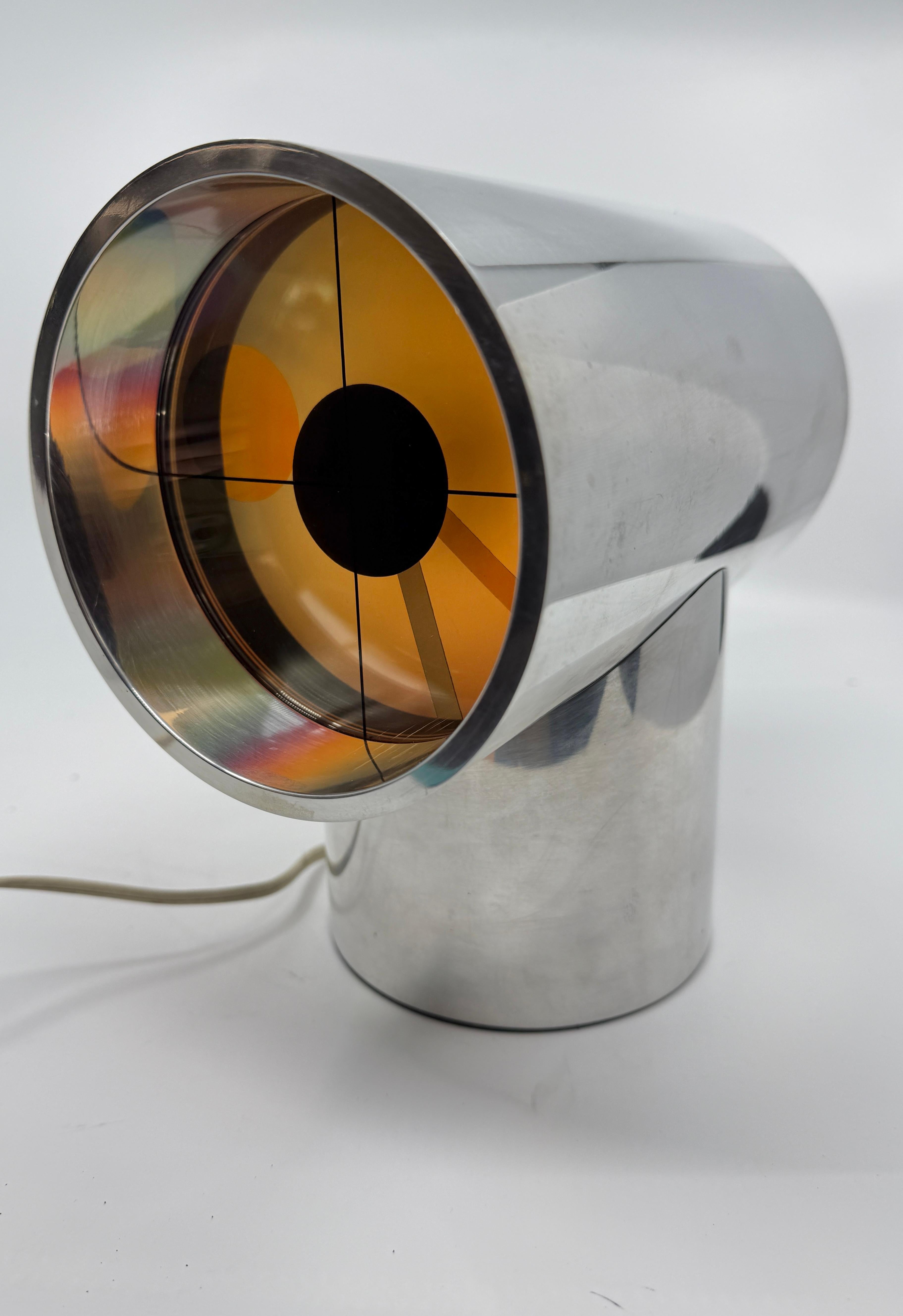 A vintage 1970s Aurora clock. These stunning clocks are in the collection of the Museum of Modern Art MOMA in NY. Developed in the 1970s by a NASA engineer and an architect these stunners were first produced by Rathcon and later for mass production