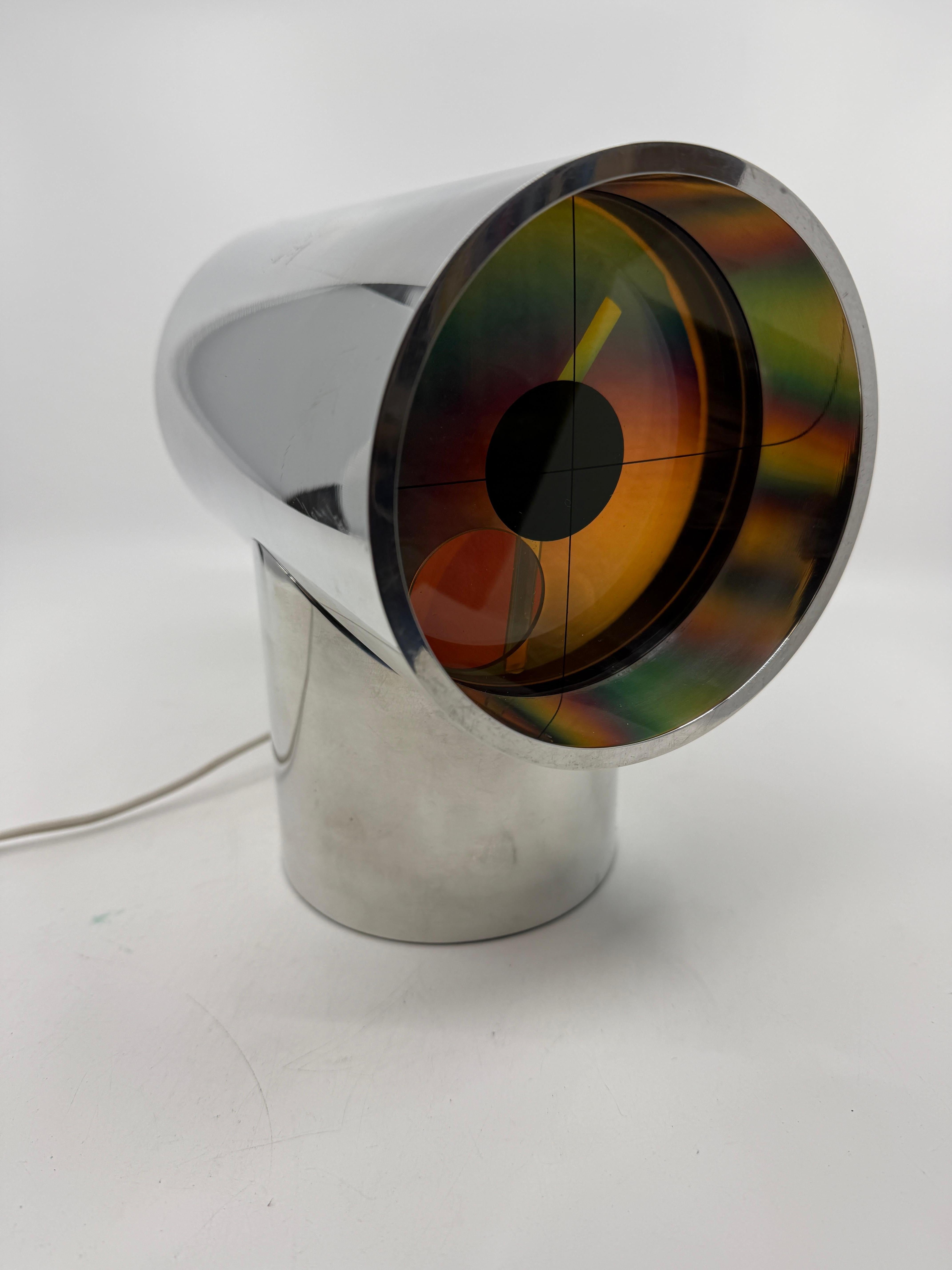 A vintage 1970s Aurora clock. These stunning clocks are in the collection of the Museum of Modern Art MOMA in NY. Developed in the 1970s by a NASA engineer and an architect these stunners were first produced by Rathcon and later for mass production