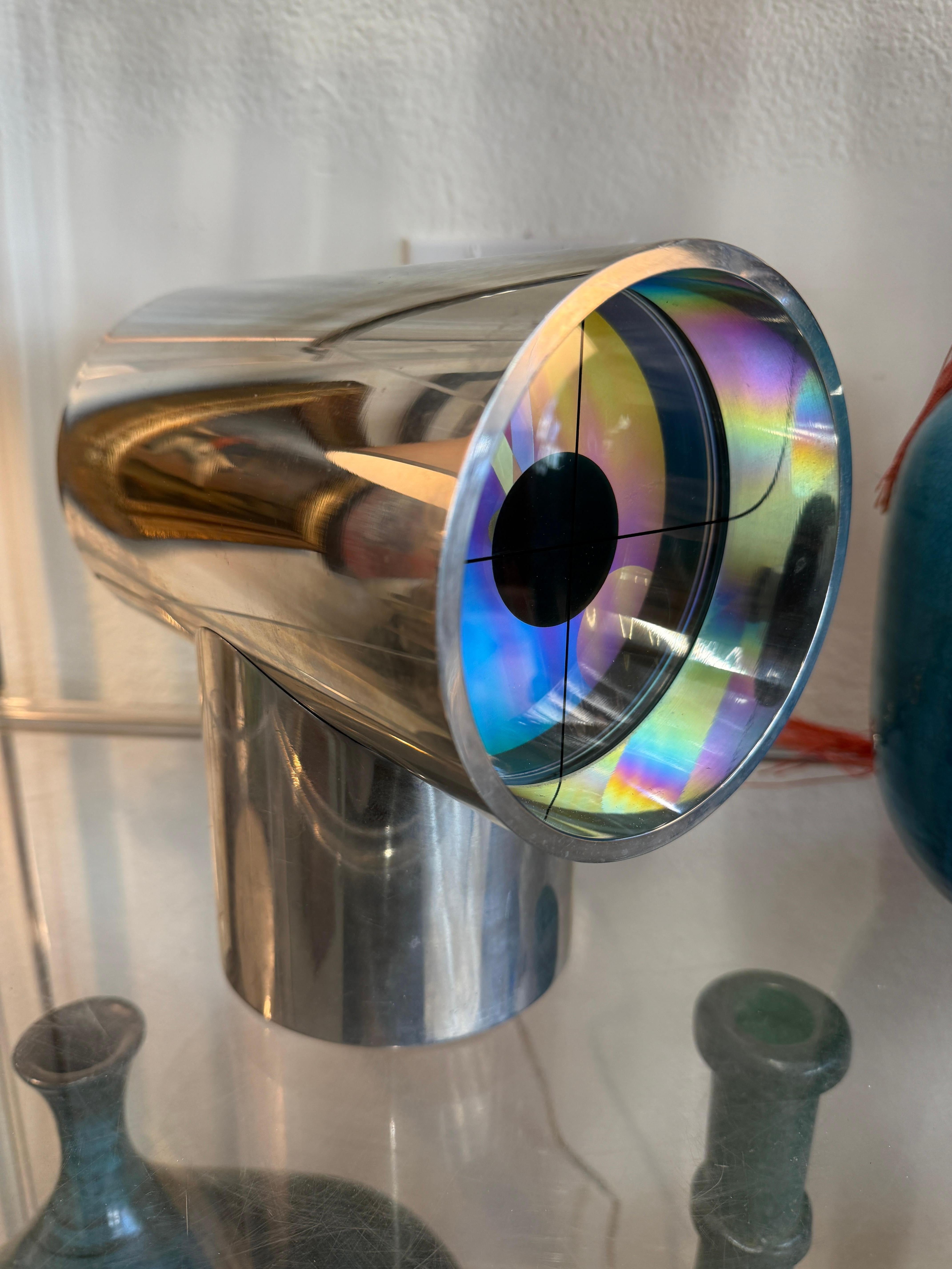 A vintage 1970s Aurora clock. These stunning clocks are in the collection of the Museum of Modern Art MOMA in NY. Developed in the 1970s by a NASA engineer and an architect these stunners were first produced by Rathcon and later for mass production