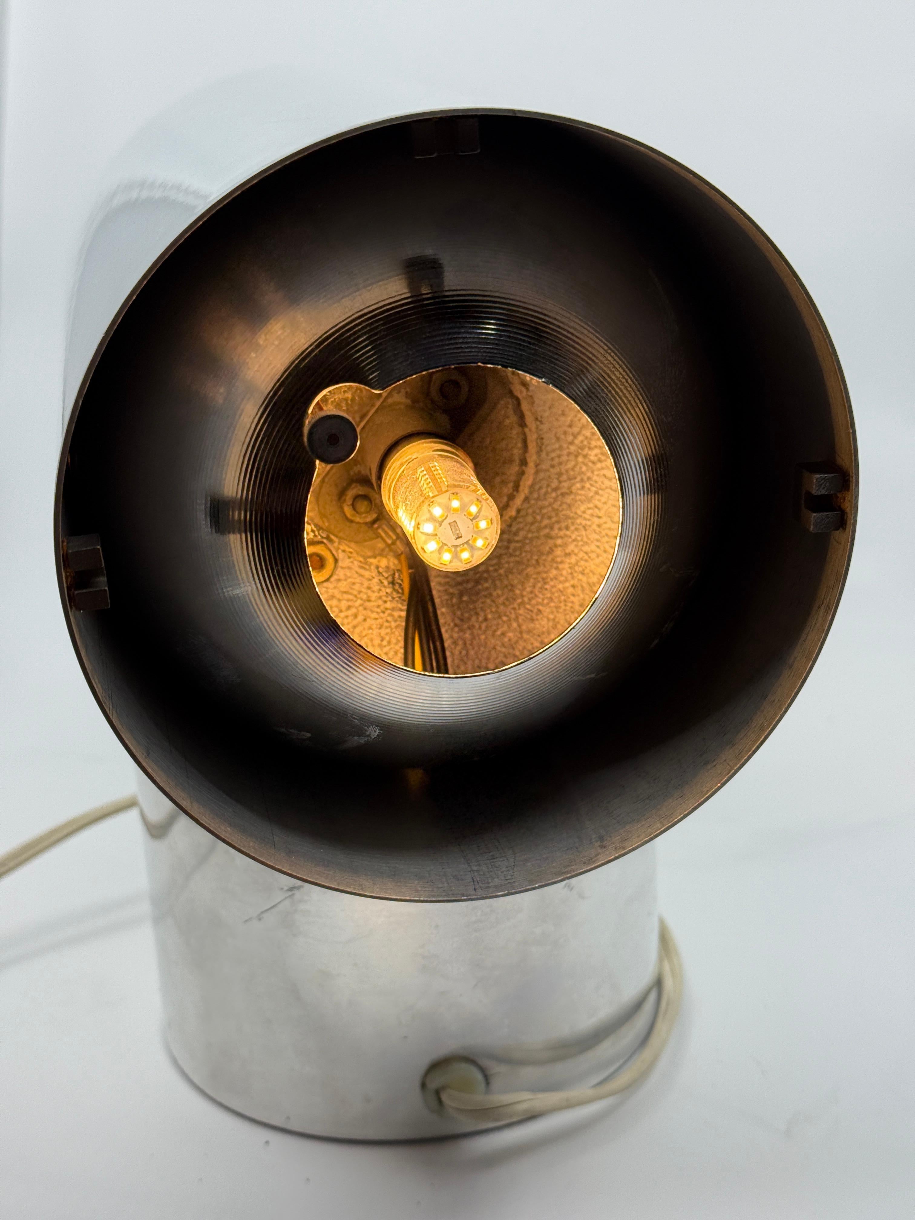 Aluminum 1970’s Kirsch Hamilton Aurora Clock Restored For Sale