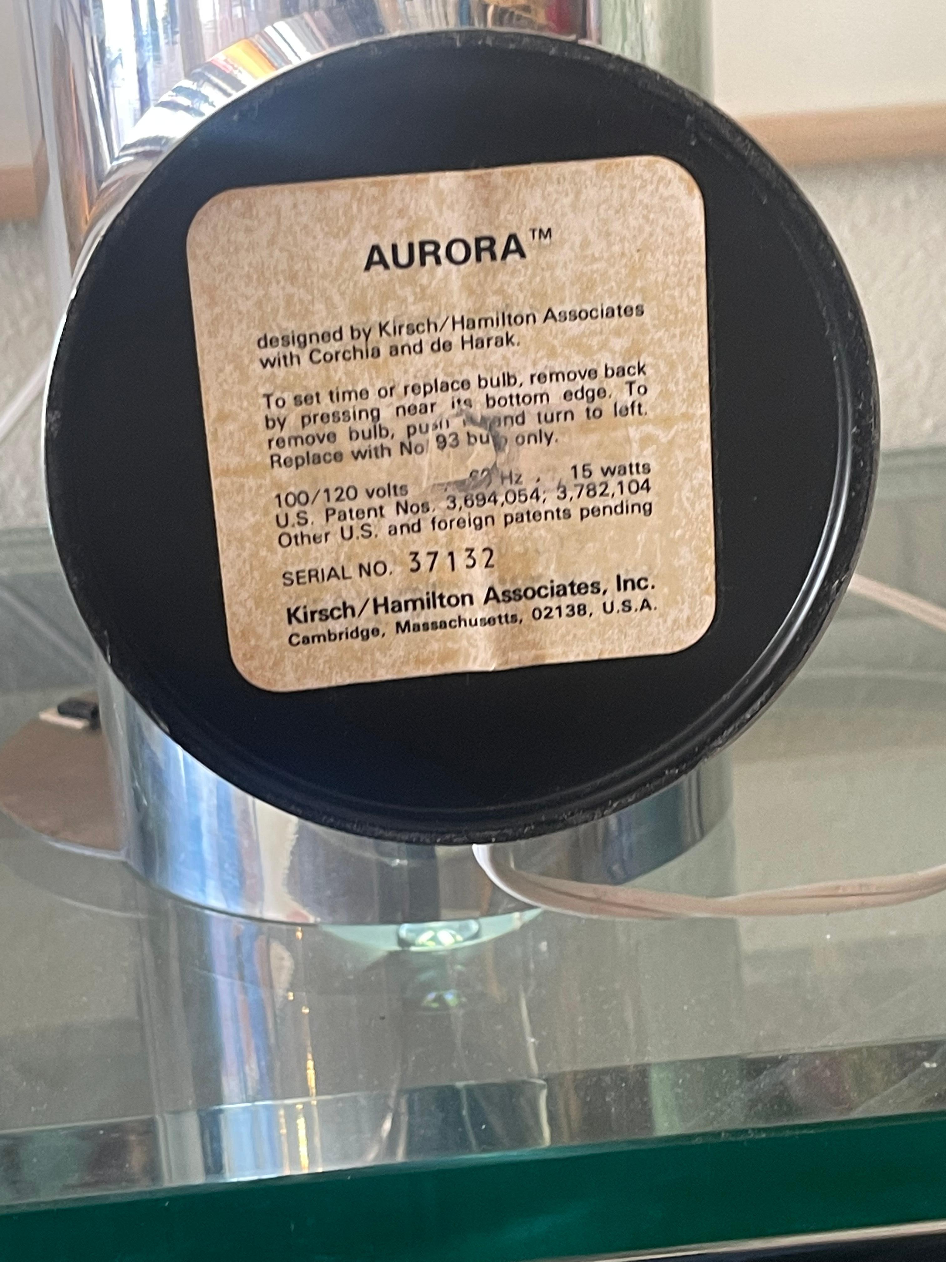 1970's Kirsch Hamilton Aurora Clock with Original Box 7