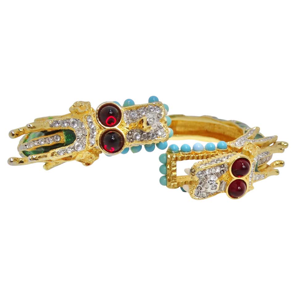 Diamond, Gold and Antique Clamper Bracelets - 438 For Sale at 1stDibs ...