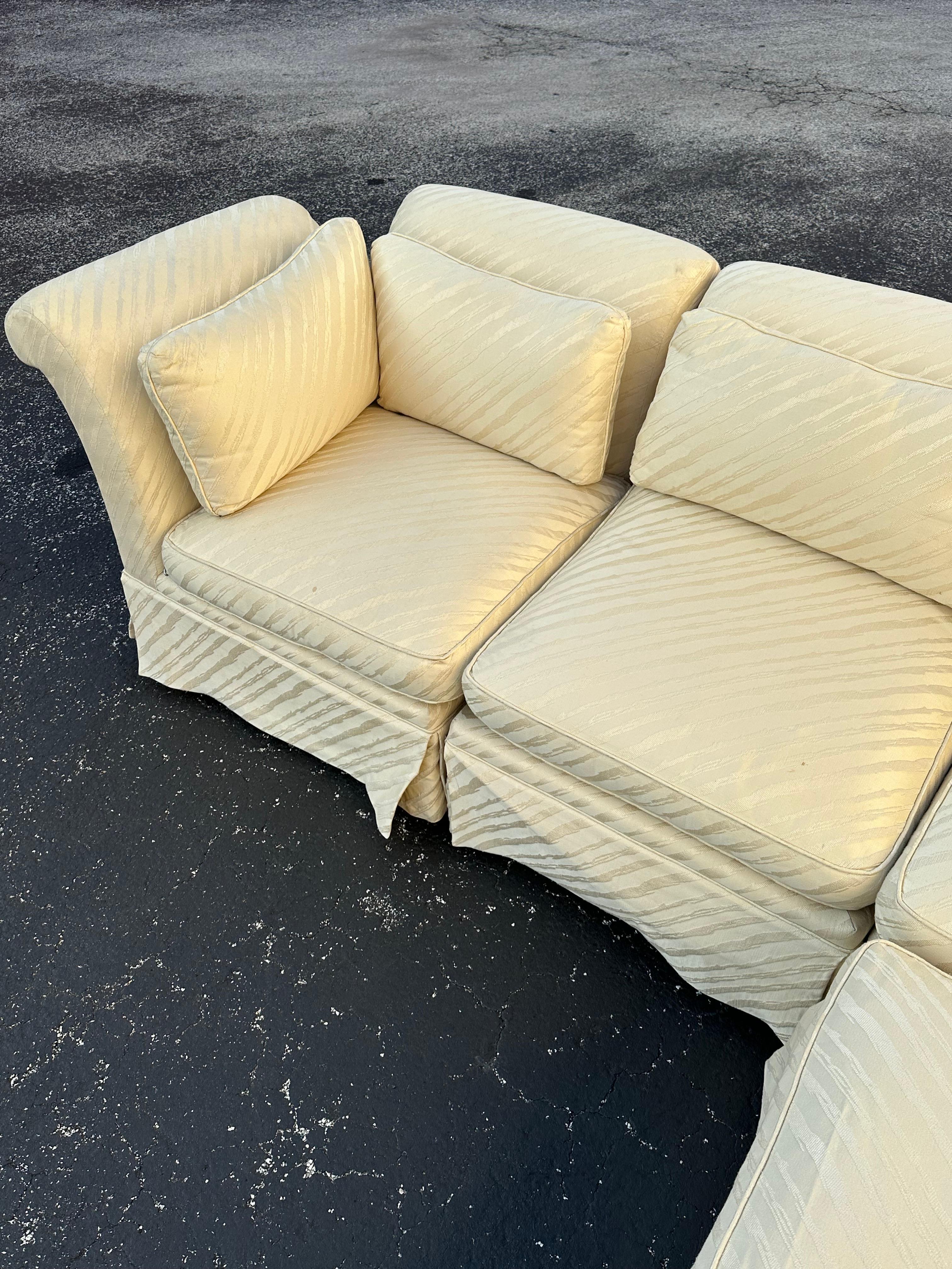 Sofá seccional modular de seis piezas Knole de los años 70 Tapicería en venta