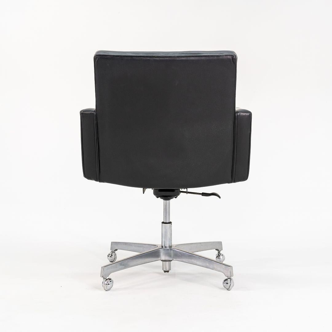 Knoll Cafiero Executive-Schreibtischstuhl auf Rollen mitneumatic-Sockel, Modell 187, 1970er Jahre im Angebot 3