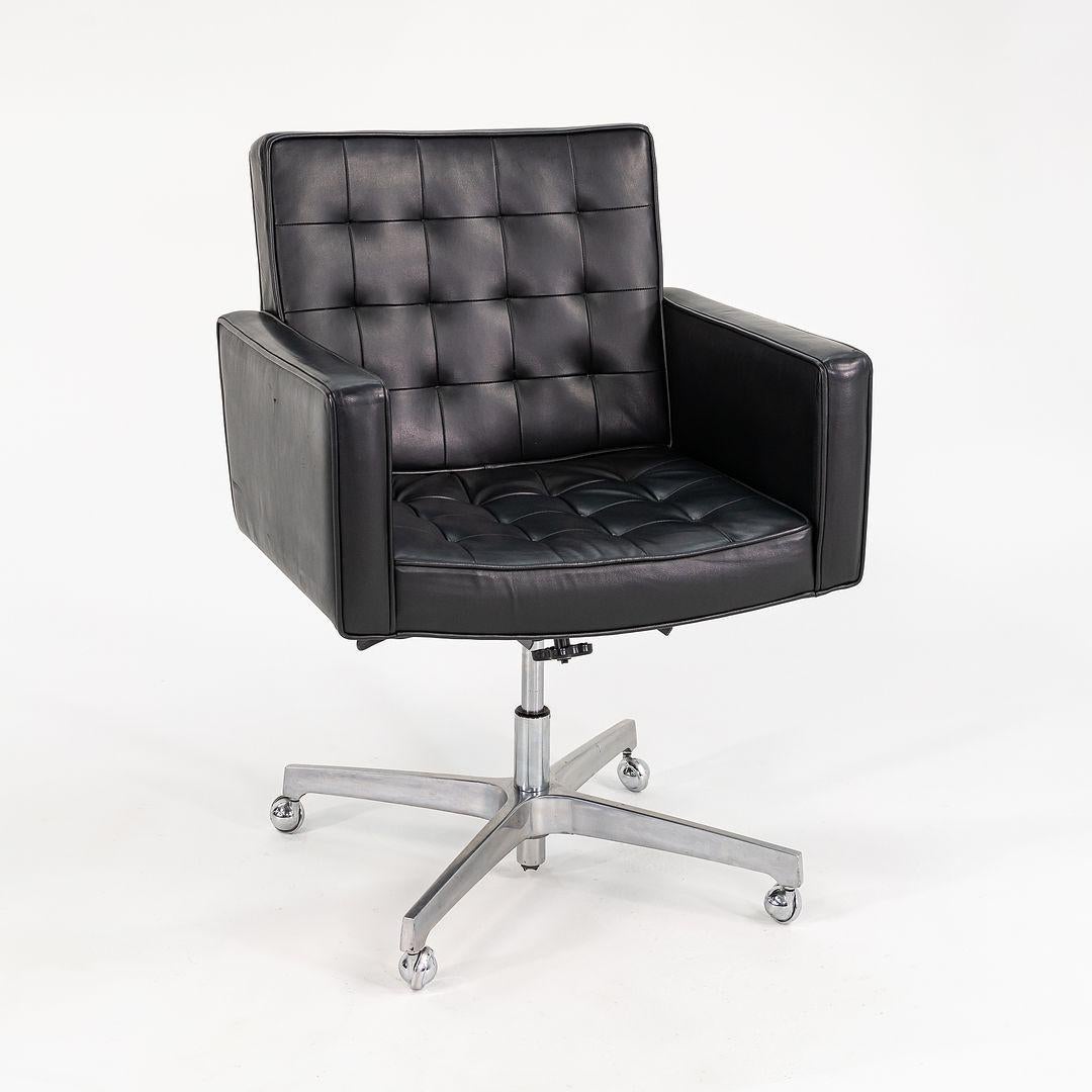 Knoll Cafiero Executive-Schreibtischstuhl auf Rollen mitneumatic-Sockel, Modell 187, 1970er Jahre im Angebot 4