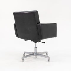 Sedia da scrivania direzionale Knoll Cafiero degli anni '70 con rotelle e base pneumatica, Model 187