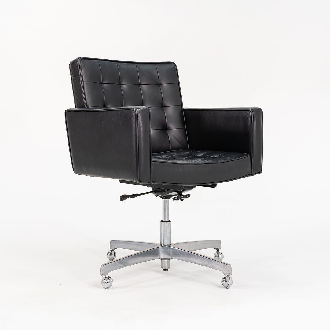 Knoll Cafiero Executive-Schreibtischstuhl auf Rollen mitneumatic-Sockel, Modell 187, 1970er Jahre (Moderne) im Angebot