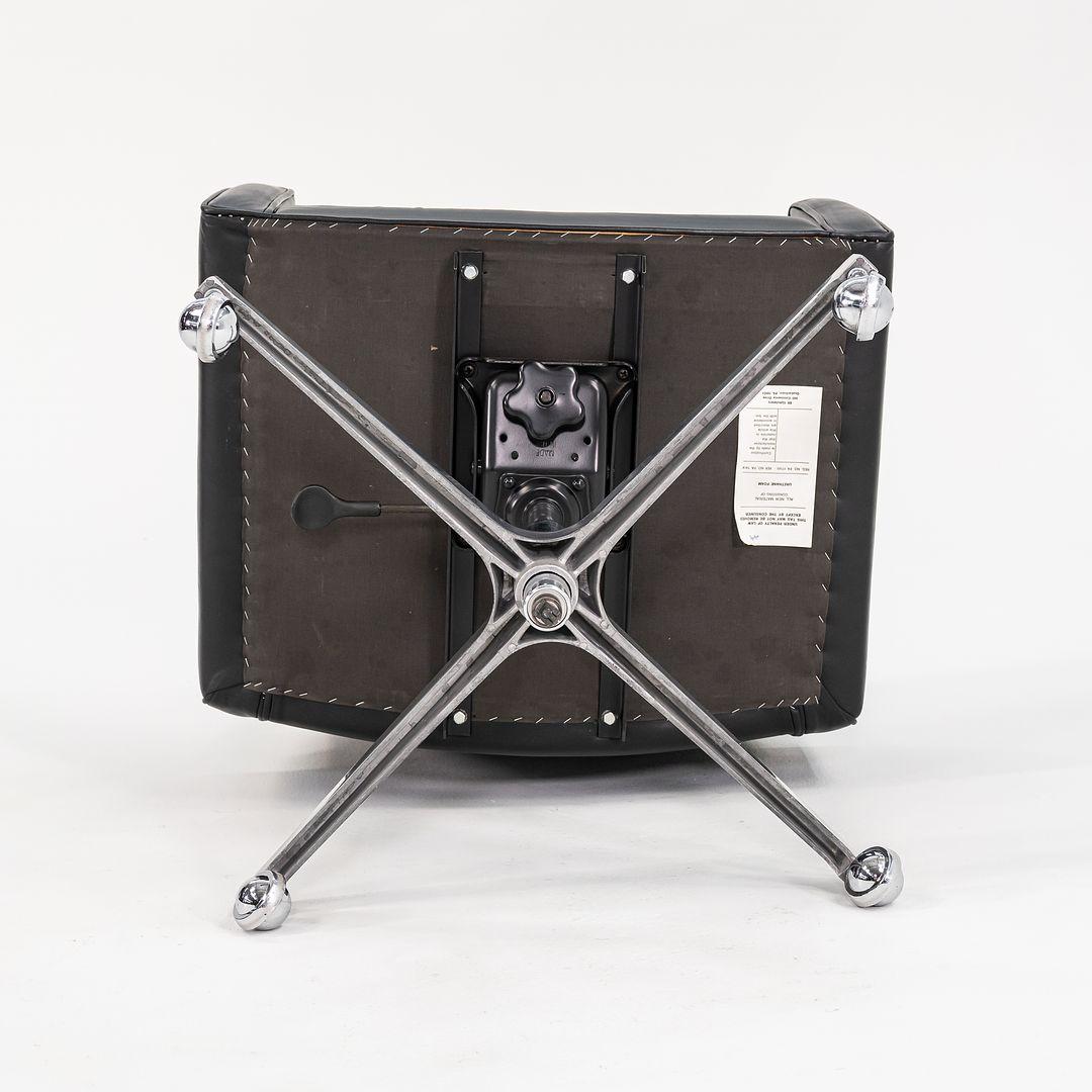 Knoll Cafiero Executive-Schreibtischstuhl auf Rollen mitneumatic-Sockel, Modell 187, 1970er Jahre (Ende des 20. Jahrhunderts) im Angebot