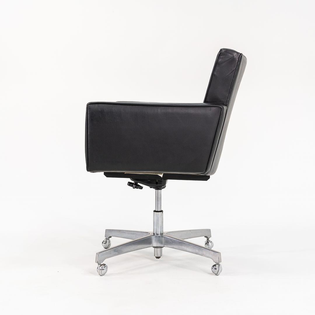Knoll Cafiero Executive-Schreibtischstuhl auf Rollen mitneumatic-Sockel, Modell 187, 1970er Jahre (Stahl) im Angebot