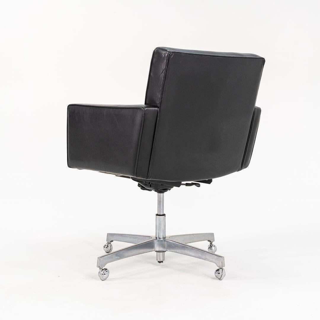 Knoll Cafiero Executive-Schreibtischstuhl auf Rollen mitneumatic-Sockel, Modell 187, 1970er Jahre im Angebot 1