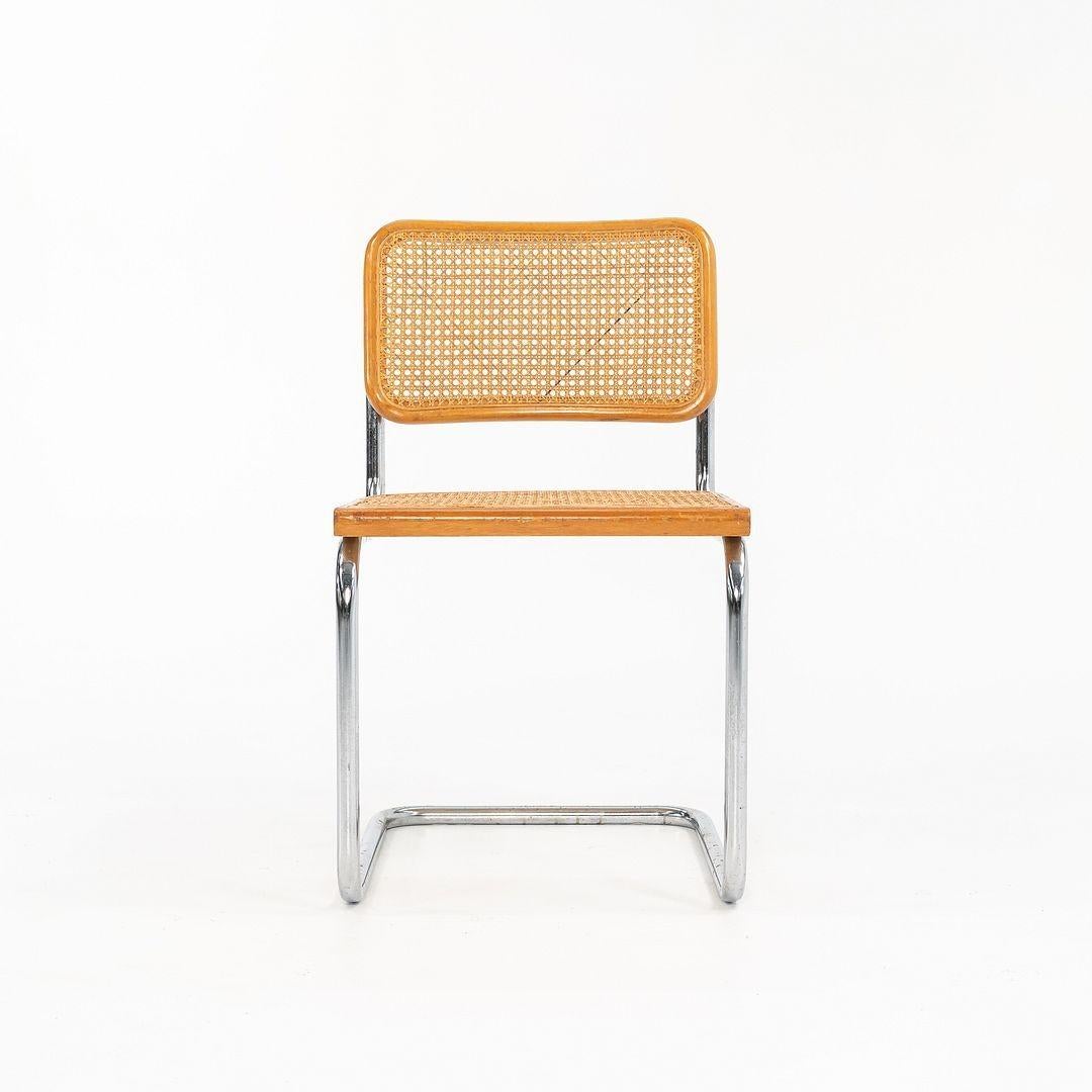 1970 Knoll Cesca Side Chair by Marcel Breuer in Beech and Cane, Model B32 Bon état - En vente à Philadelphia, PA