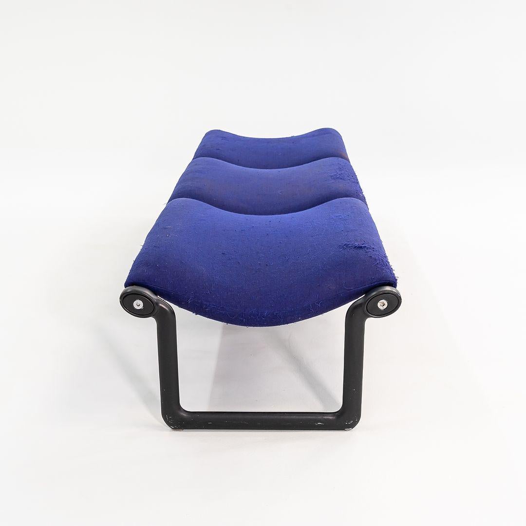 1970s Knoll Hannah Morrison Three Seat Sling Bench in Purple Fabric (Banc à trois places en tissu violet) en vente 4