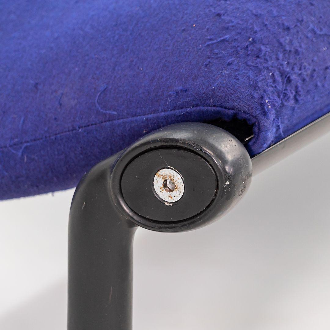 Américain 1970s Knoll Hannah Morrison Three Seat Sling Bench in Purple Fabric (Banc à trois places en tissu violet) en vente
