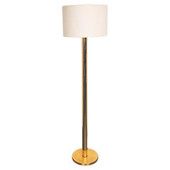 1970s Koch + Lowy Brass Column Floor Lamp