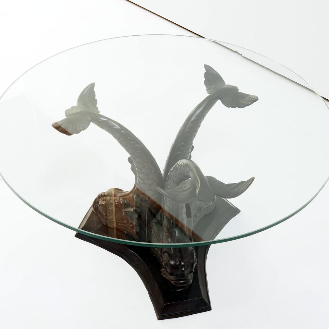 Late 20th Century 1970’s ‘Koi Fish’ coffee table in bronze, Italy For Sale
