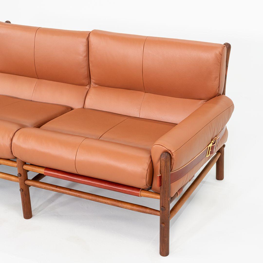 Sofá de tres plazas Kontiki de Arne Norell para Scanform, años 70, con nueva tapicería en venta 4