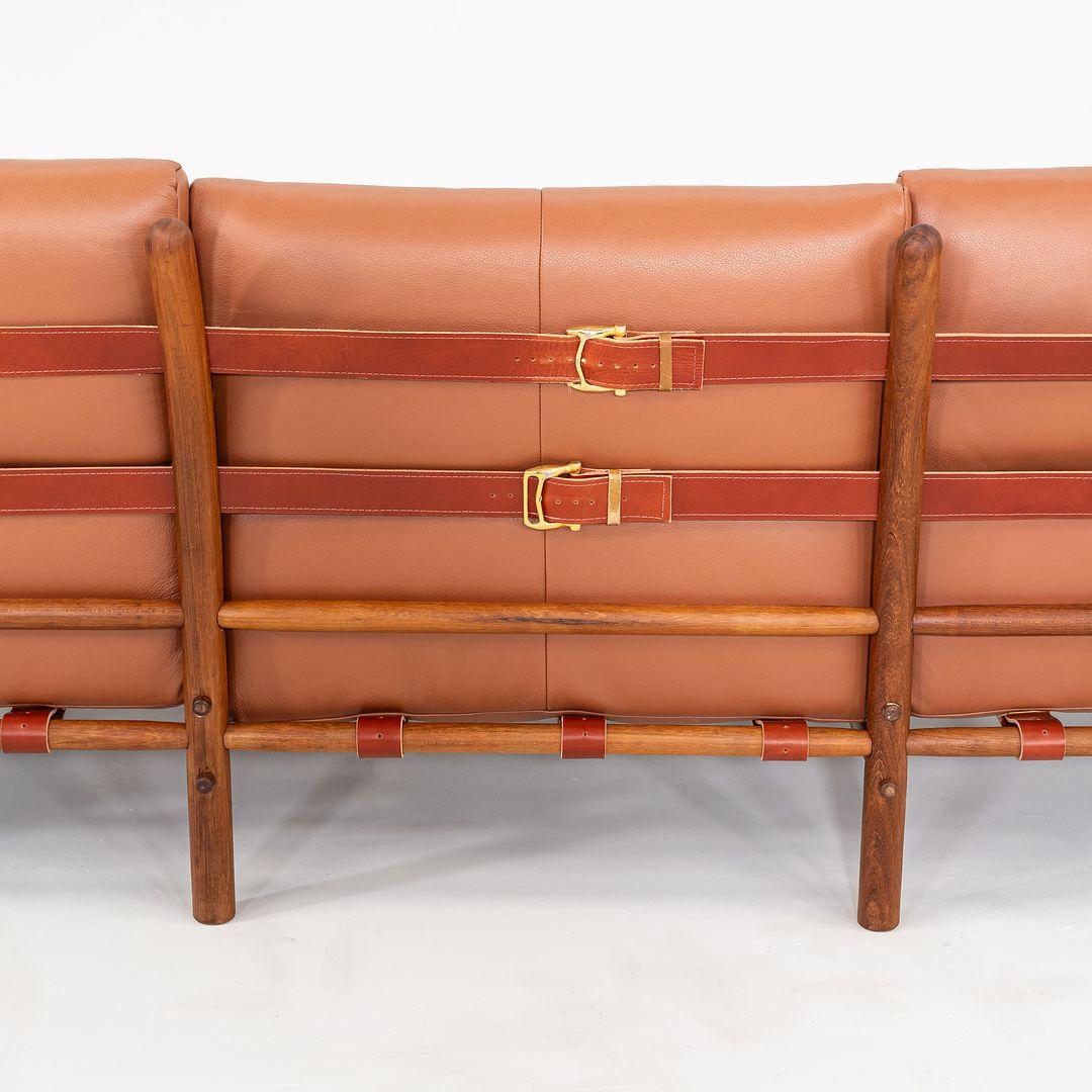 Sofá de tres plazas Kontiki de Arne Norell para Scanform, años 70, con nueva tapicería Teca en venta