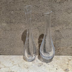 1970s Kosta Boda Vases Controlled Bubble Vicke Lindstrand Sweden