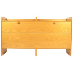 1970s Krásná Jizba Blanket Box/Hall Cupboard, Oak Veneer