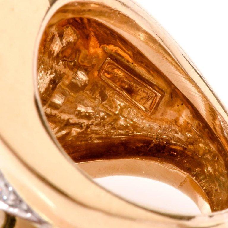 Anillo Kutchinsky Vintage Diamante 18 Kilates Oro Amarillo 2