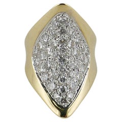 1970s Kutchinsky Yellow Gold and Diamond Ring
