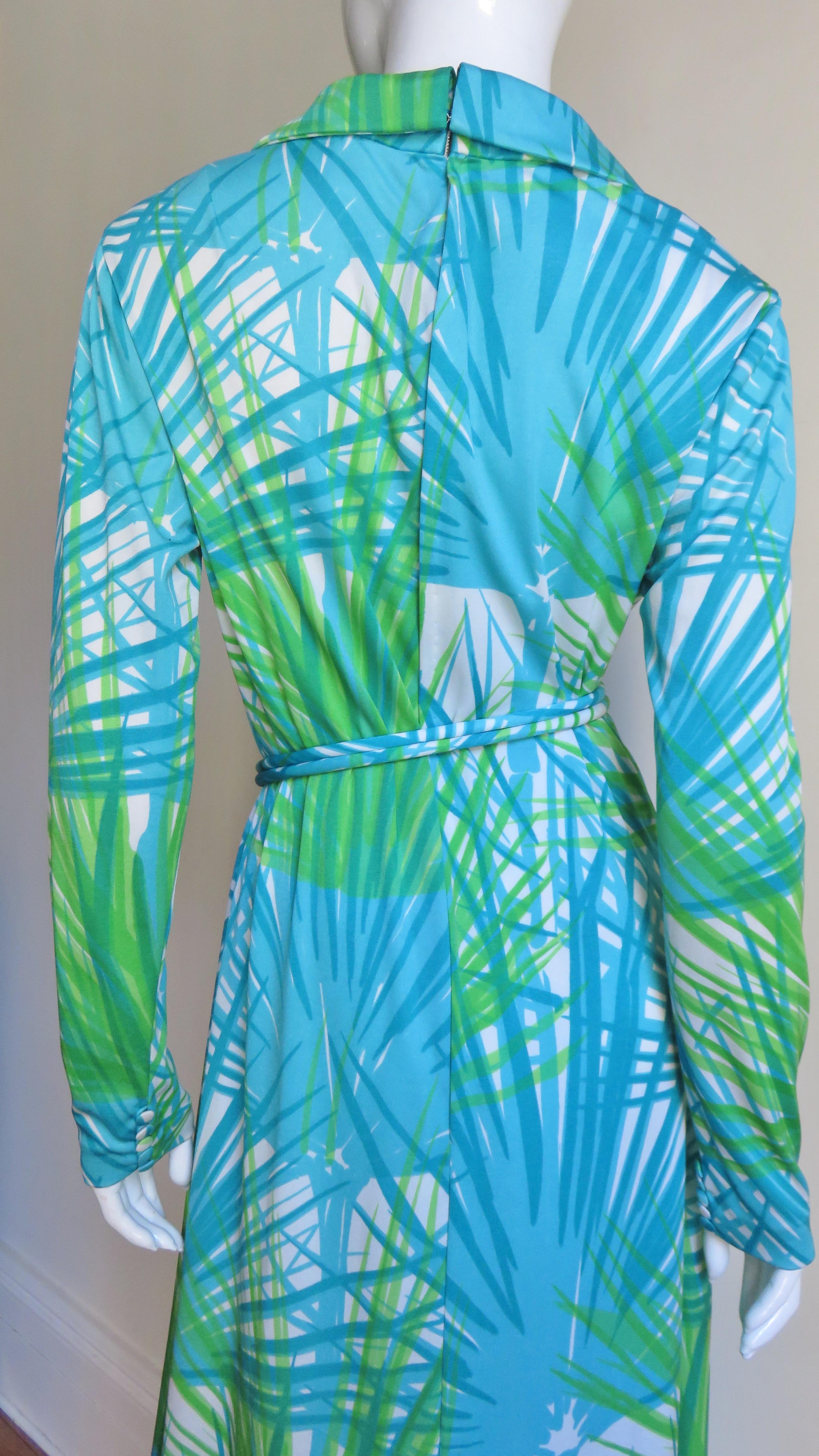 La Mendola 1970s Maxi Dress and Silk Over Skirt 3