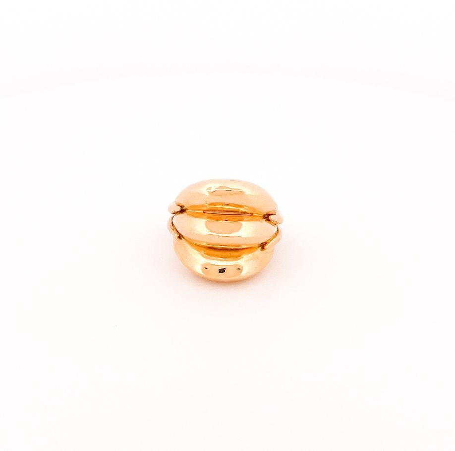 1970's Lalaounis 22k Yellow Gold Triple Dome Ring 2