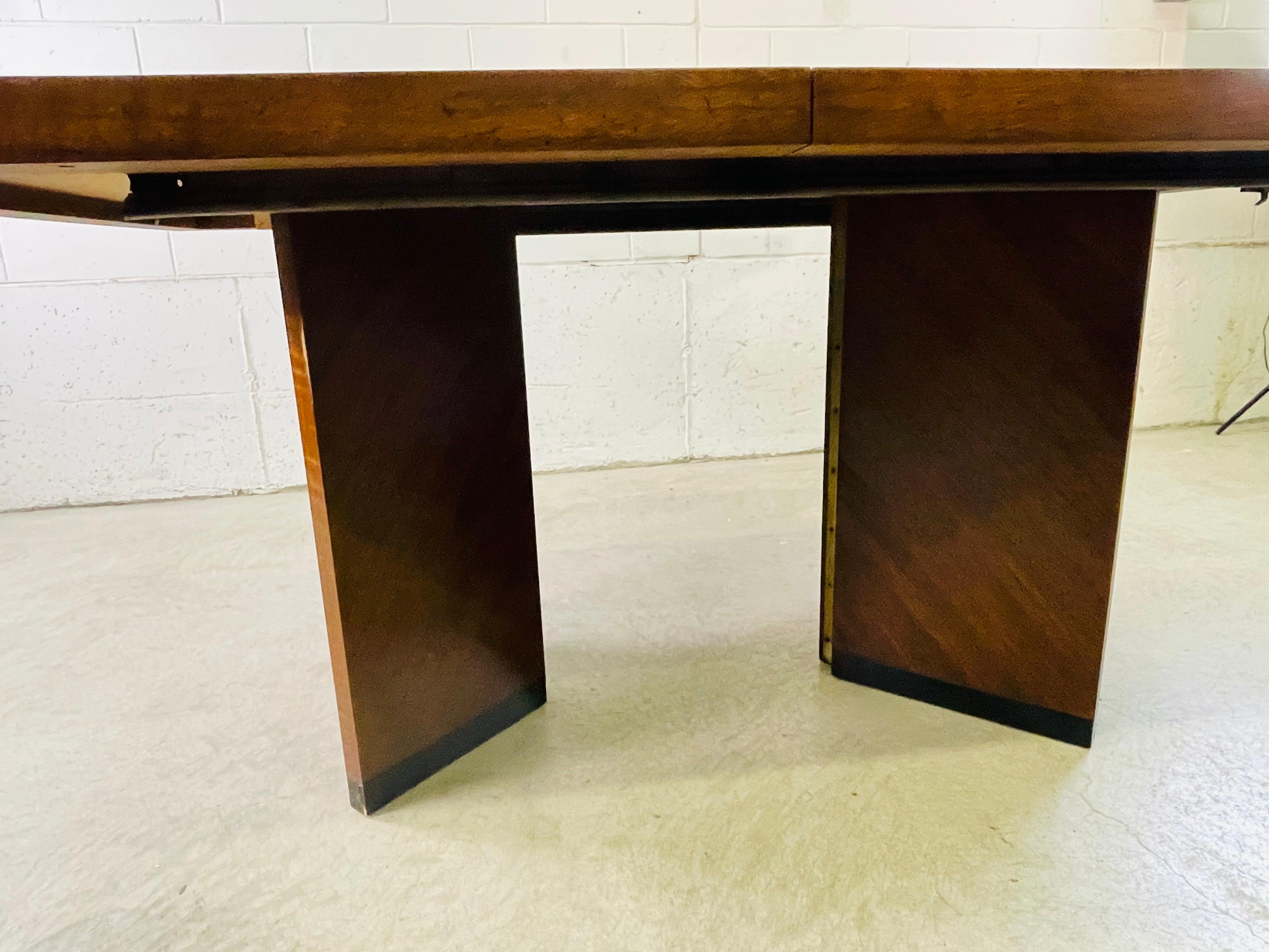 1970s Lane Furniture Brutalist Style Dining Table & 6 Chairs 3