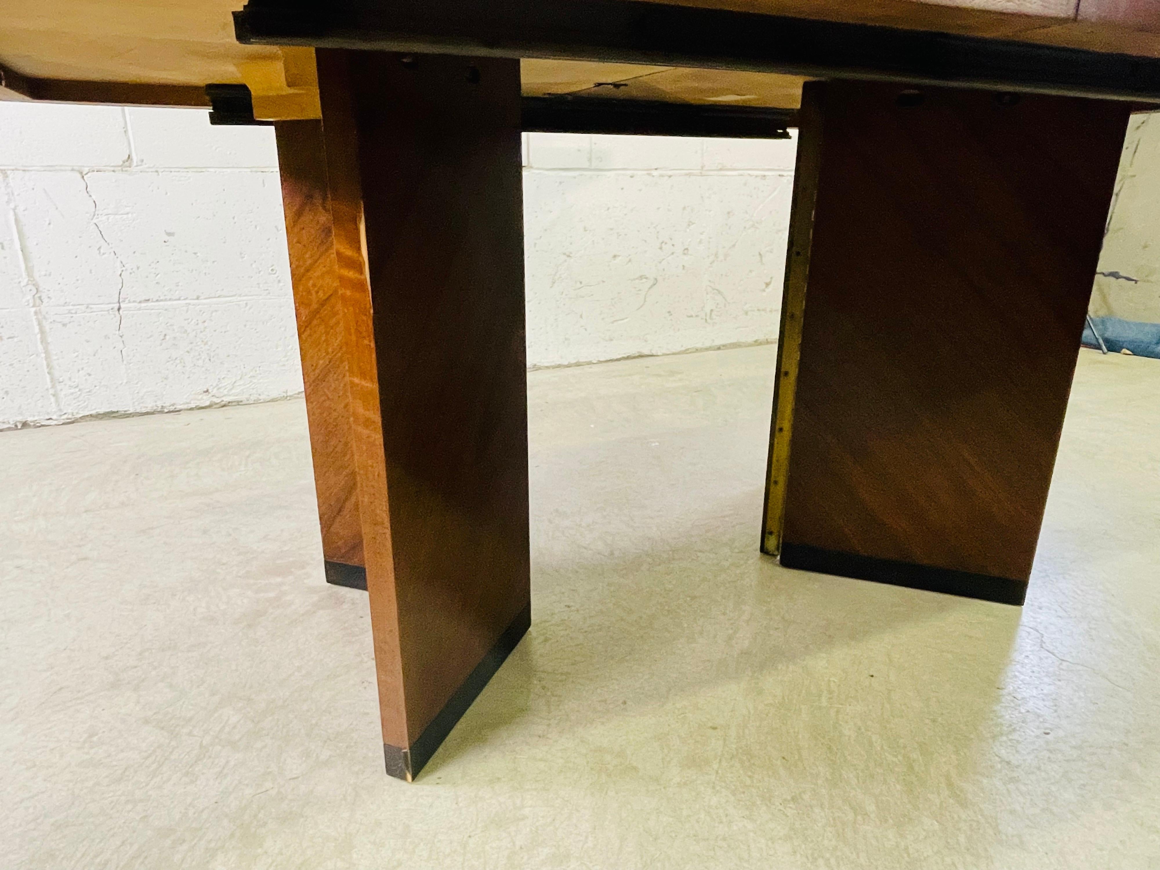 1970s Lane Furniture Brutalist Style Dining Table & 6 Chairs 4