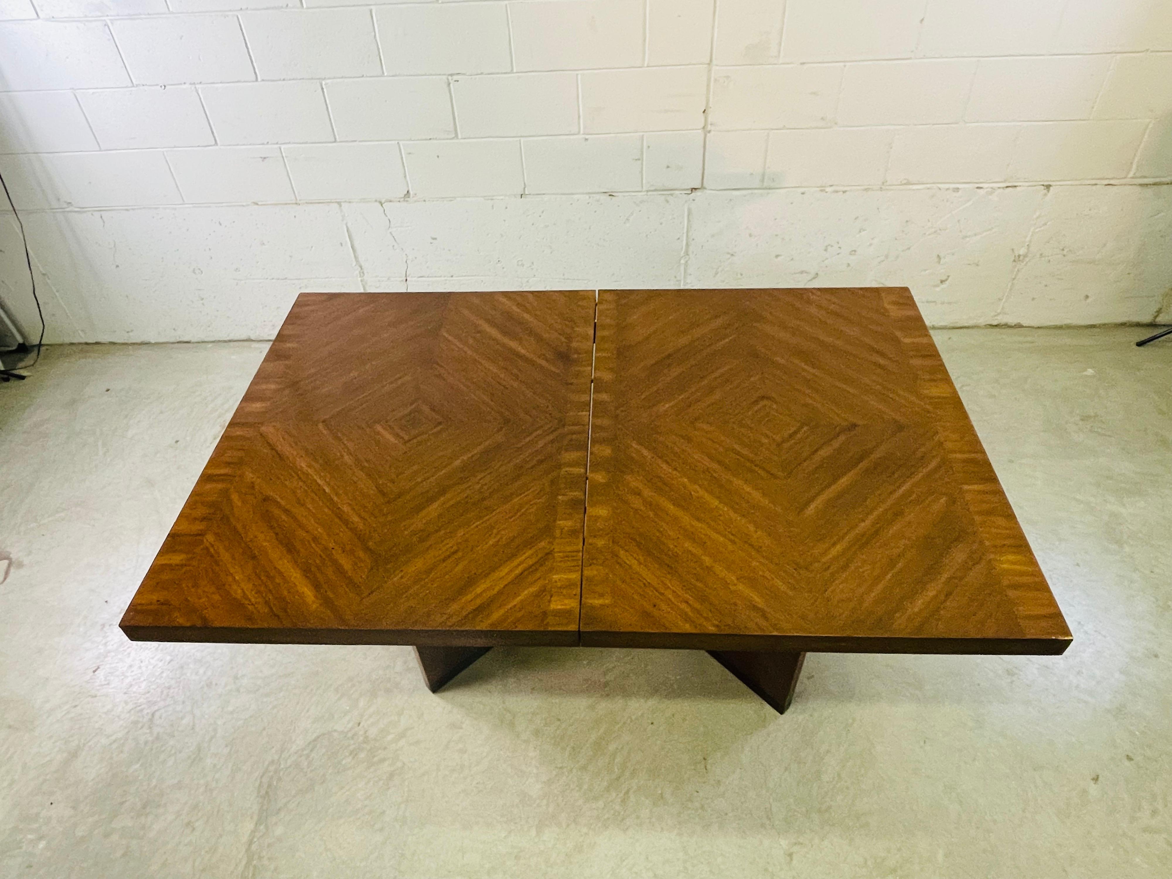 1970s Lane Furniture Brutalist Style Dining Table & 6 Chairs 5