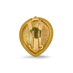 1970s Lanvin Faux Coral and Gold Earrings