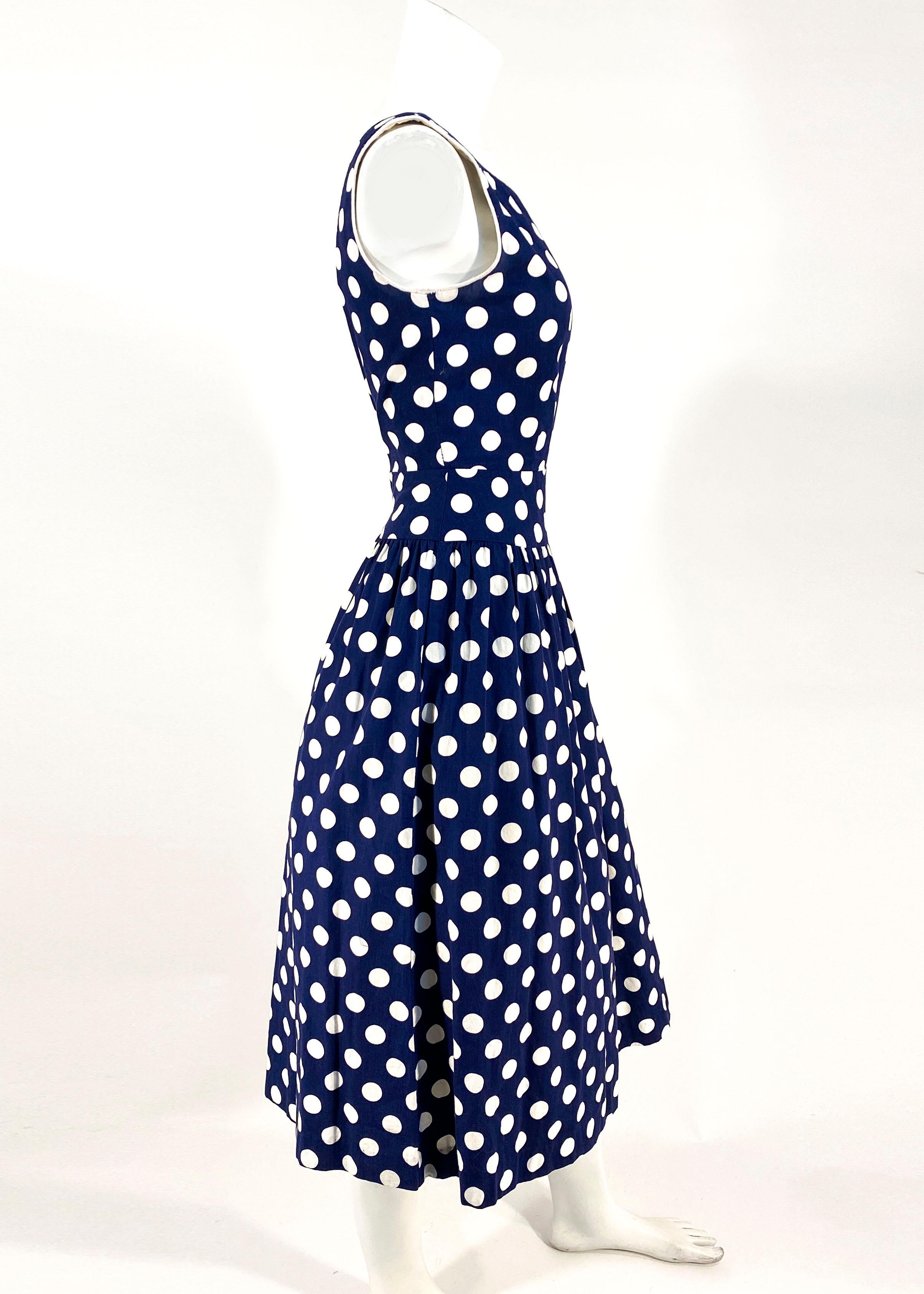 1960s polka dot dress