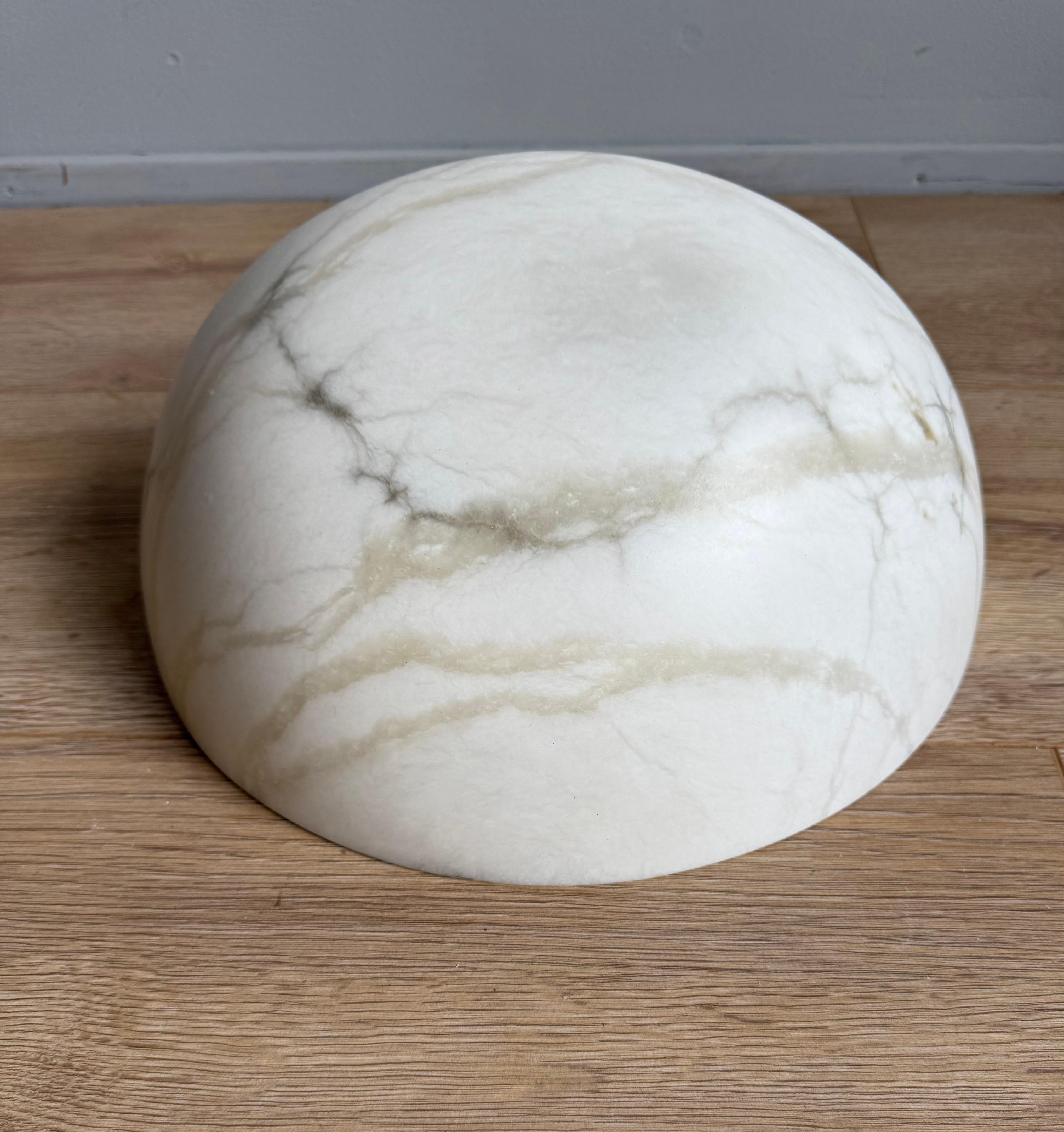 1970s Large Alabaster Wall Light / Sconce, Mid-Century Modern Organic Design en vente 4