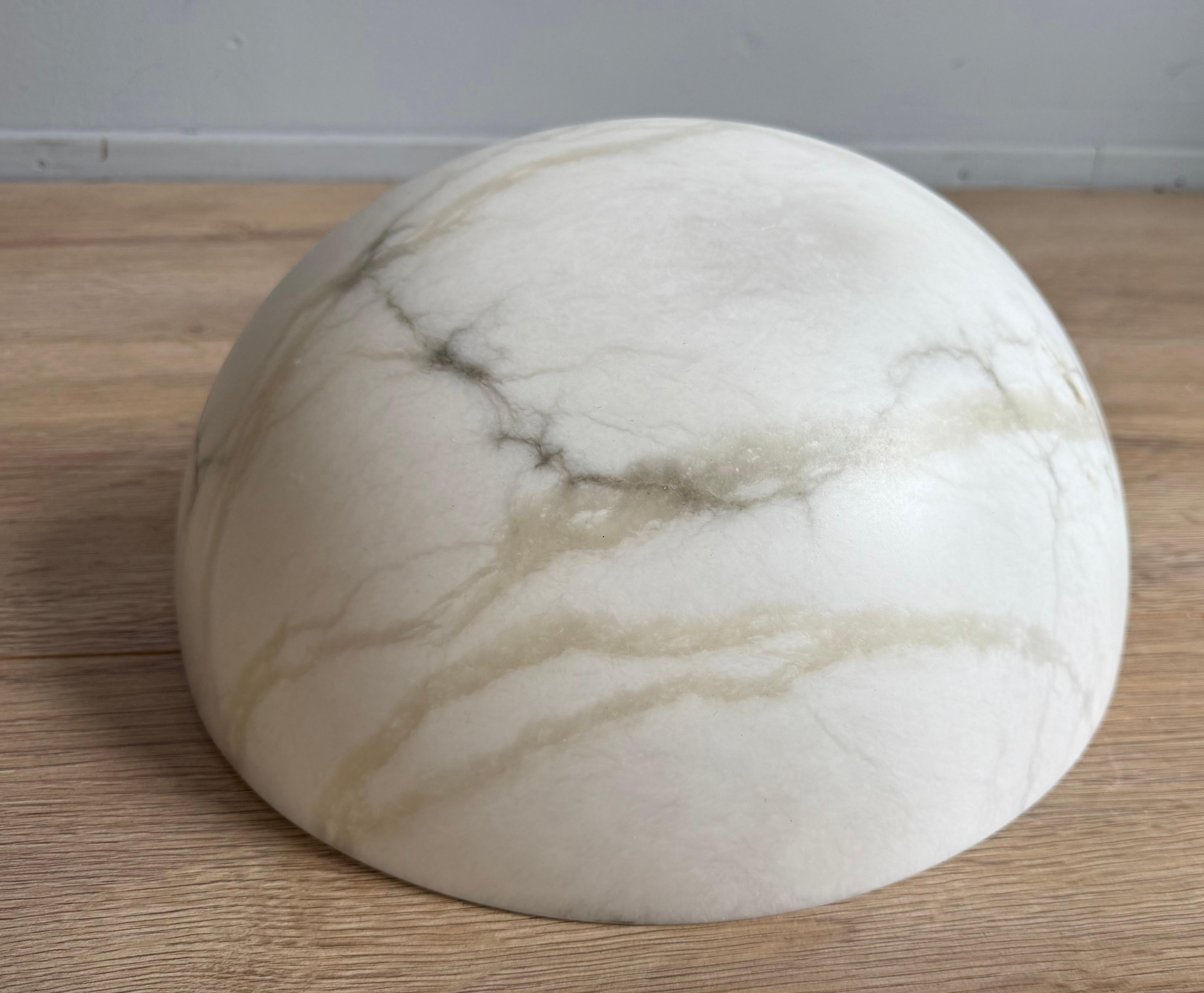 1970s Large Alabaster Wall Light / Sconce, Mid-Century Modern Organic Design en vente 6