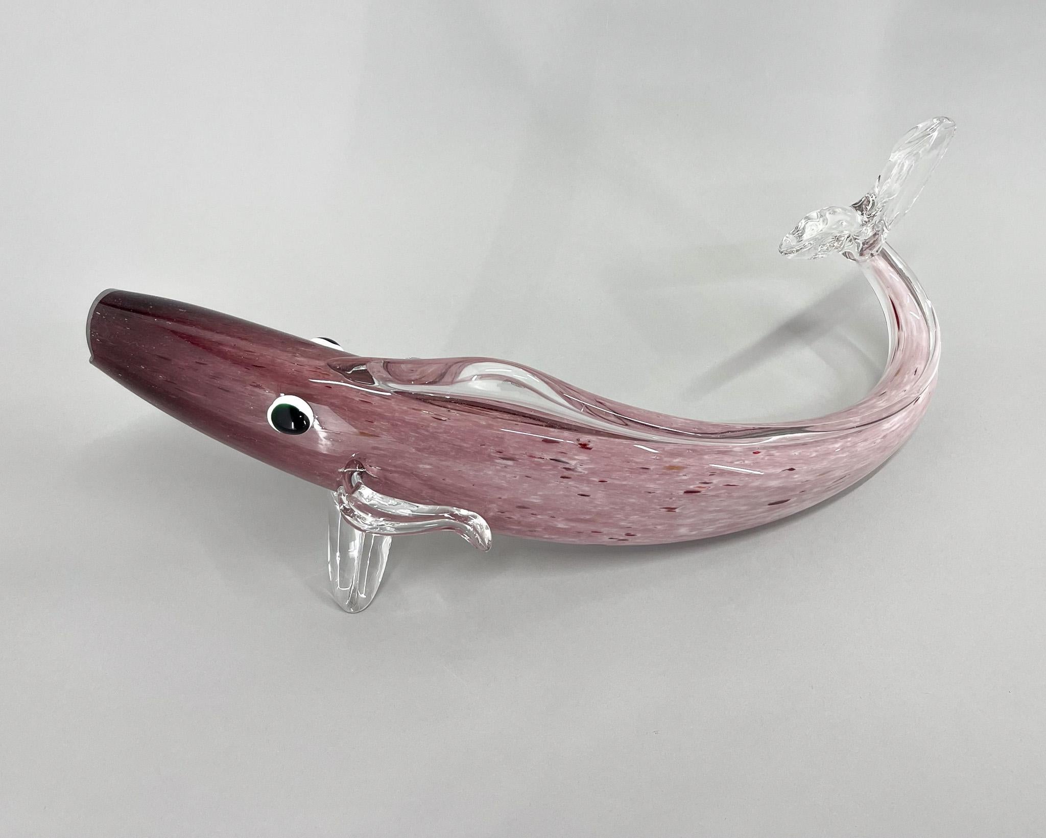 1970s Large Bohemian Glass Fish For Sale 5