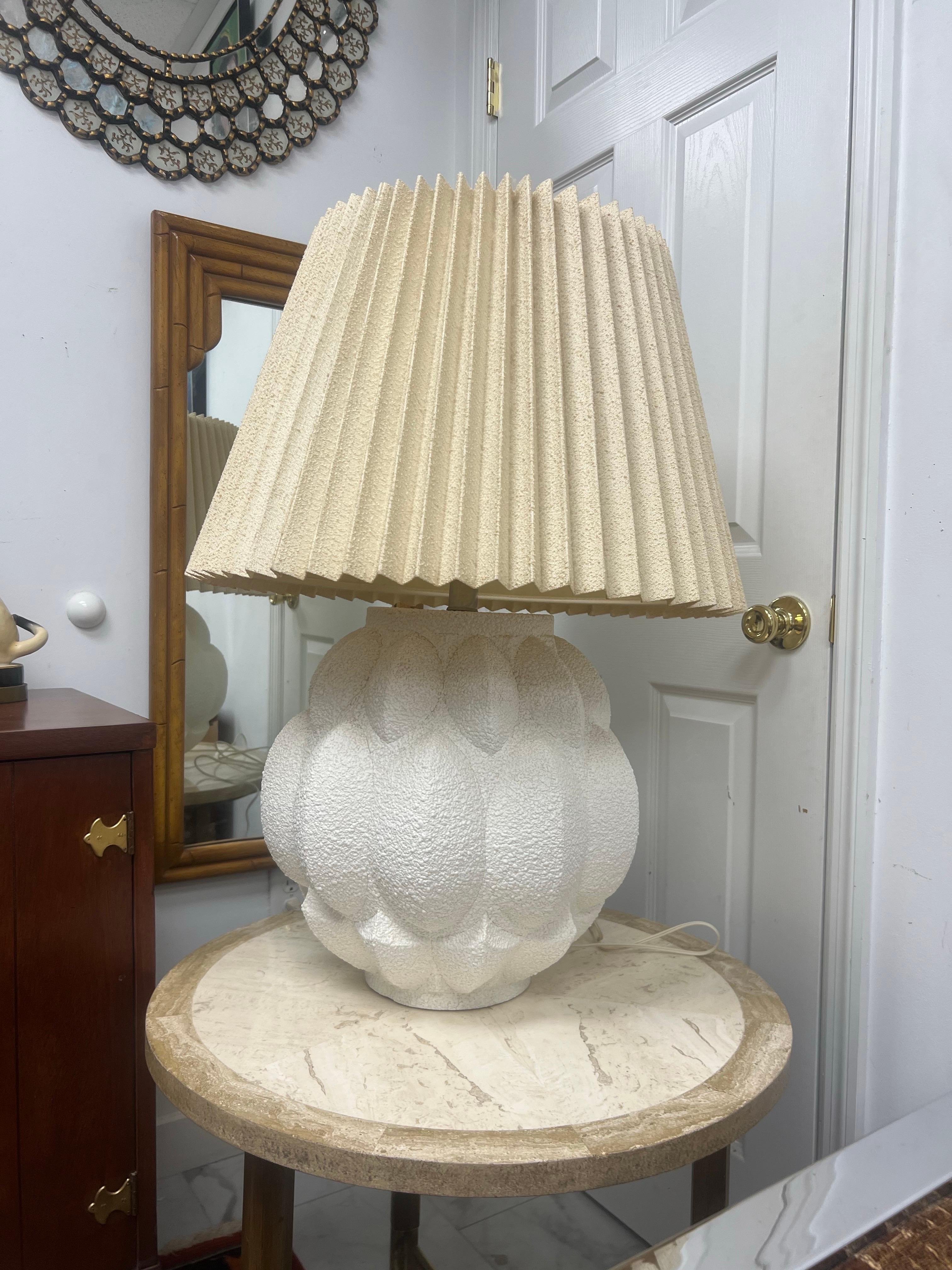 1970s Large Danish Modern Brutalist Ceramic Table Lamp For Sale 7