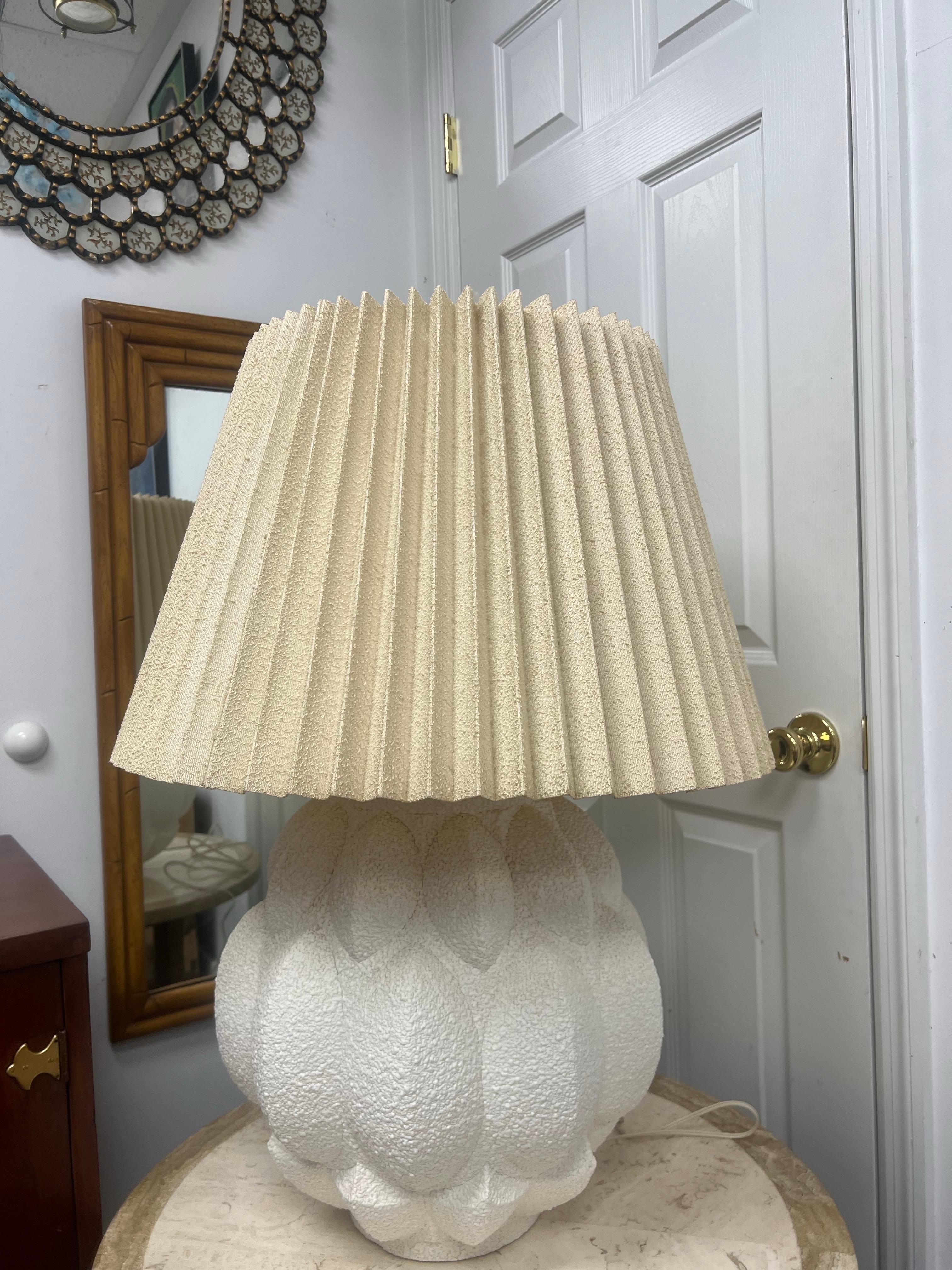 1970s Large Danish Modern Brutalist Ceramic Table Lamp For Sale 8