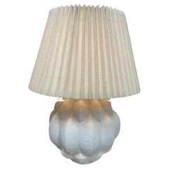 1970s Large Danish Modern Brutalist Ceramic Table Lamp