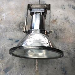 1970s Large Dutch Cast Aluminum Industrial Flood Lamp, Industria Rotterdam