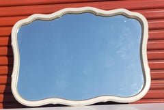 Gran espejo colgante de estilo provincial francés de los años 70, por Lenoir