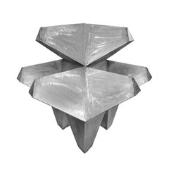 1970s Large Geometric Welded Metal Sculpture