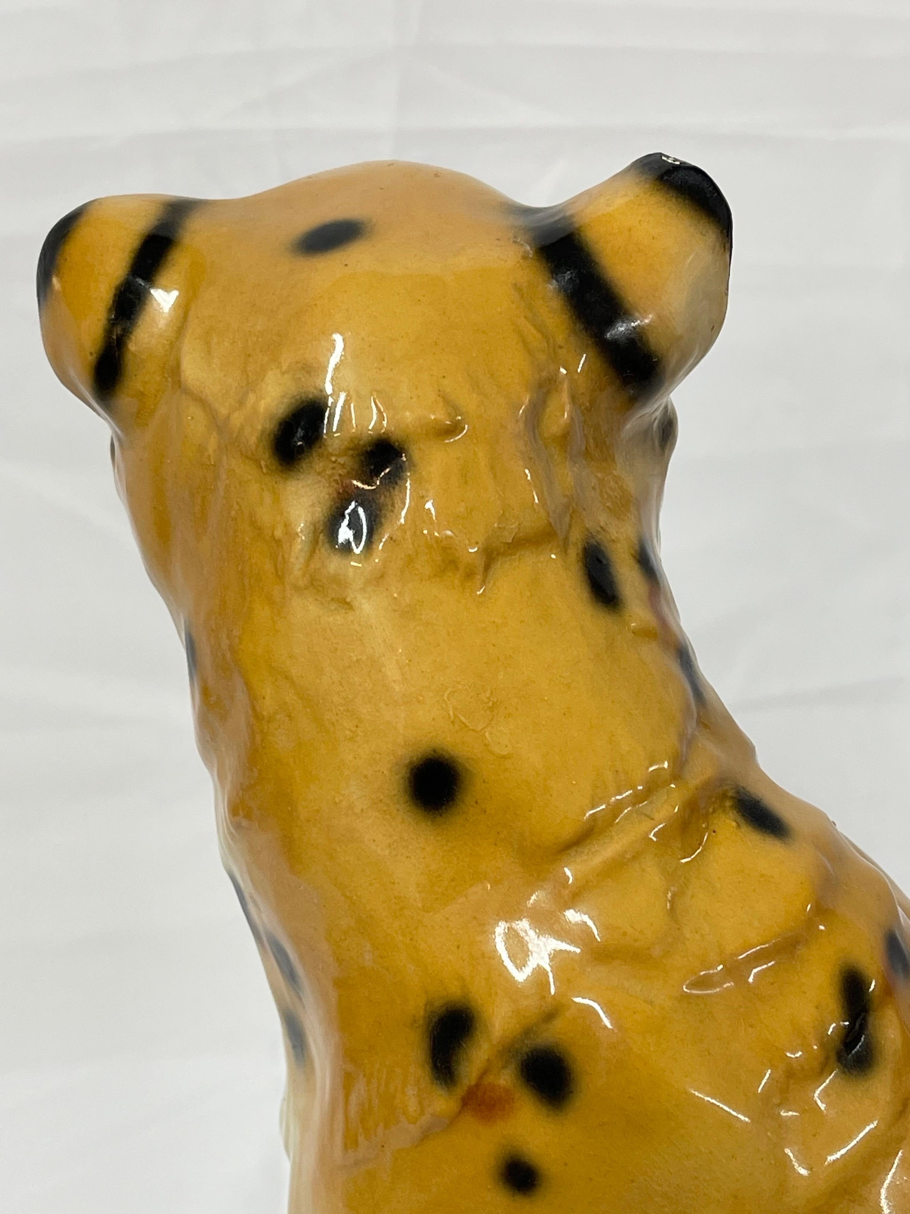 1970's Large Italian Ceramic Cheetah For Sale 9