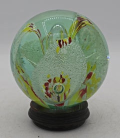 1970er Jahre große italienische Murano Floral Briefbeschwerer